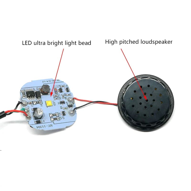 36V-72V E-Bike Clacson Light Scooter LED Faro Impermeabile 2 in 1 Lampada clacson Torcia per bicicletta moto con supporto per manubrio