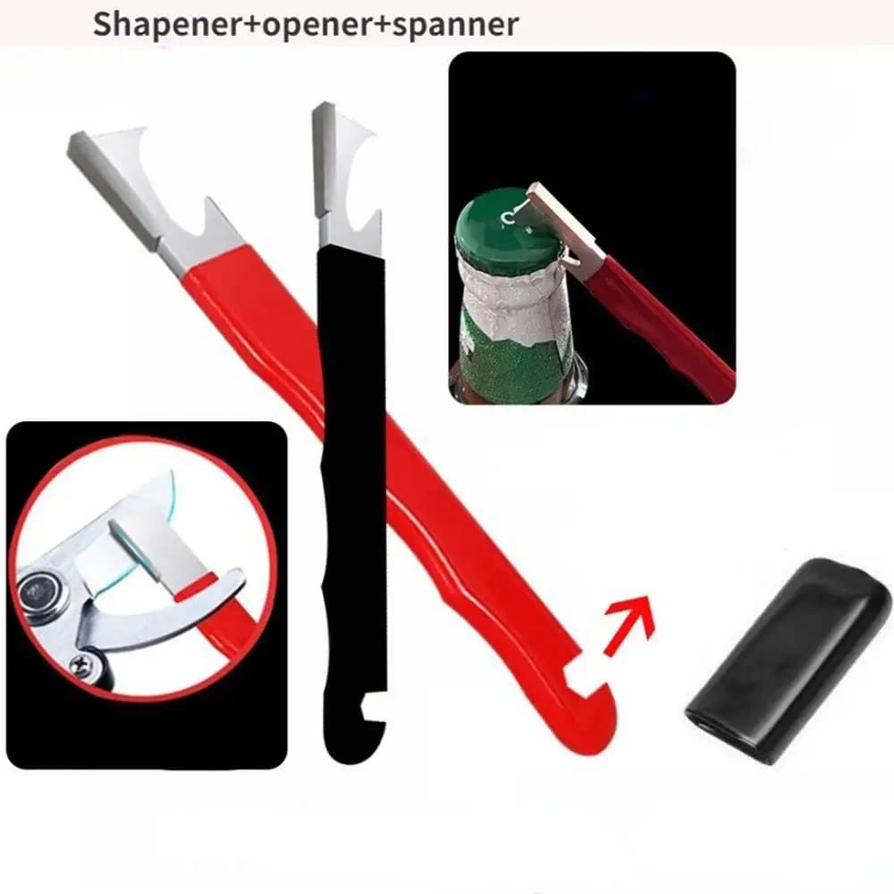 Affilatrice per attrezzi da giardino multifunzionale durevole Mini affilatrice portatile in metallo duro per affilare per mantenere le lame dei potatori affilate