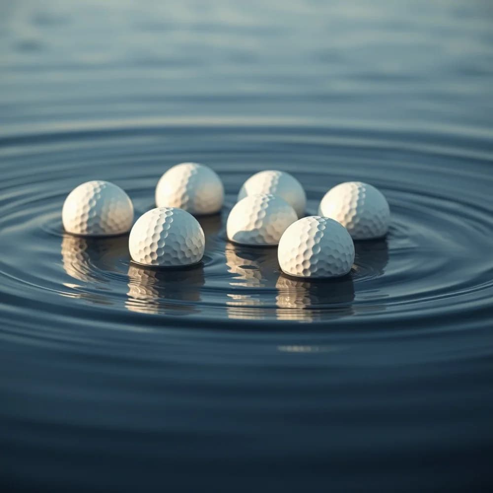 Floating practice golf ball Water Range Practice Balls 10pcs/pack with carry bag