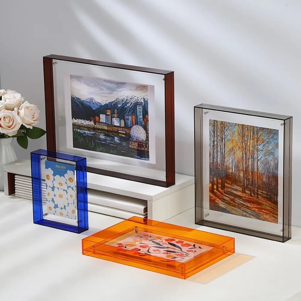 Frame Photo Frame Trendy Style Ins 3 Transparent Acrylic Pants Without Photo Decoration Table and Wall