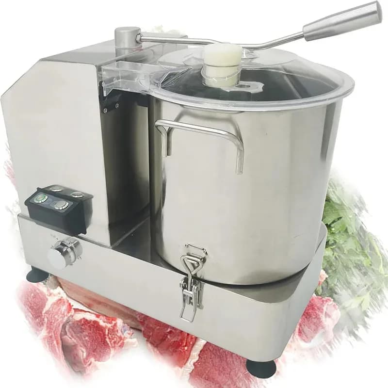 12LCommercial Food Processor Stainless Steel Electric Meat Vegetable Chopper Multifunctional Food Cutter Meat Grinder Blender