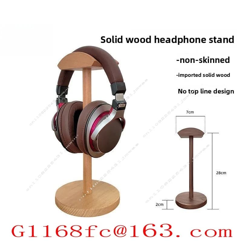 Headphone Holder Display Stand Storage Solid Wood Aluminum Alloy Hanger