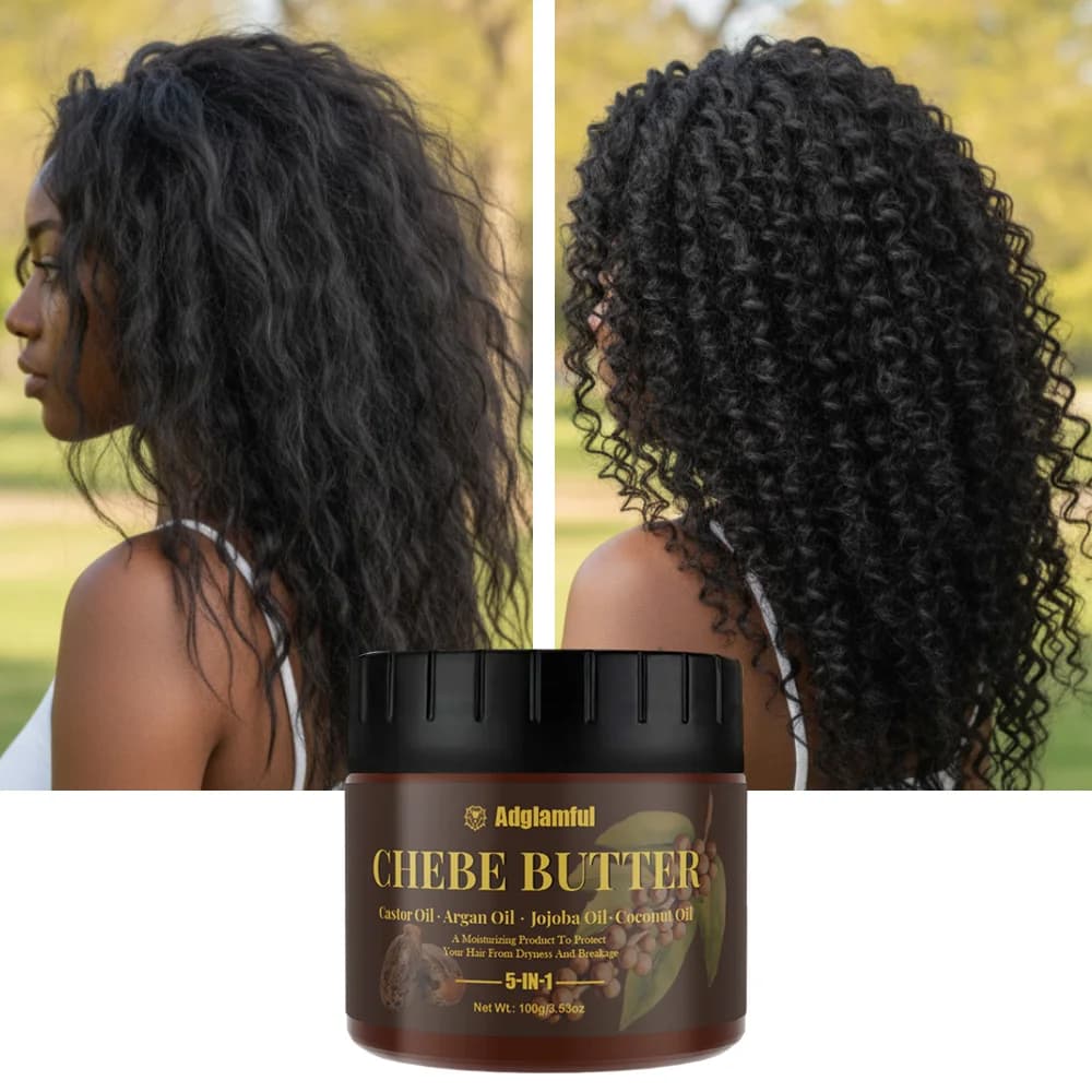 Chebe Butter Hair Oil 100 g – Deep hydrating treatment 5 in 1 for the control of the frizz, curly and damaged hair