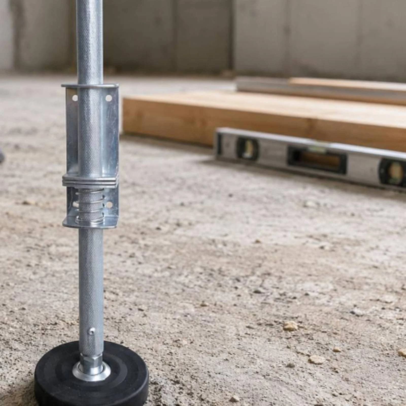 Telescopic Ladder Support Foot Threaded Ladder Foot Stabilizer Home Tool Round Base Stable Platform