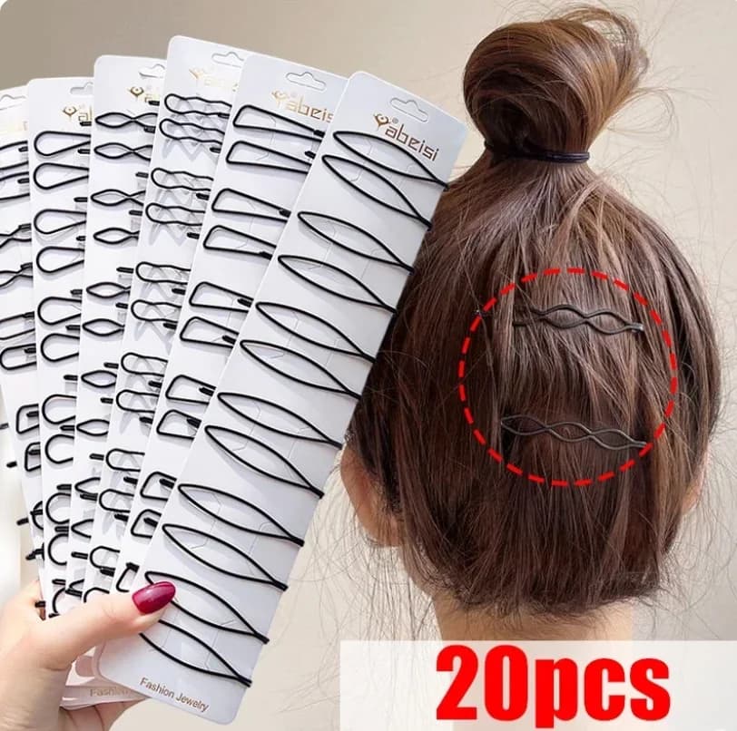 1/20 pezzi semplici forcine nere per le donne mollette copricapi ragazze BB clip copricapo mollette accessori per lo styling dei capelli coreani