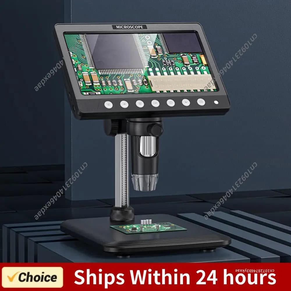 Lente d'ingrandimento digitale portatile da 7 pollici IPS per riparazioni, ingrandimento 1200X, endoscopio elettronico HD