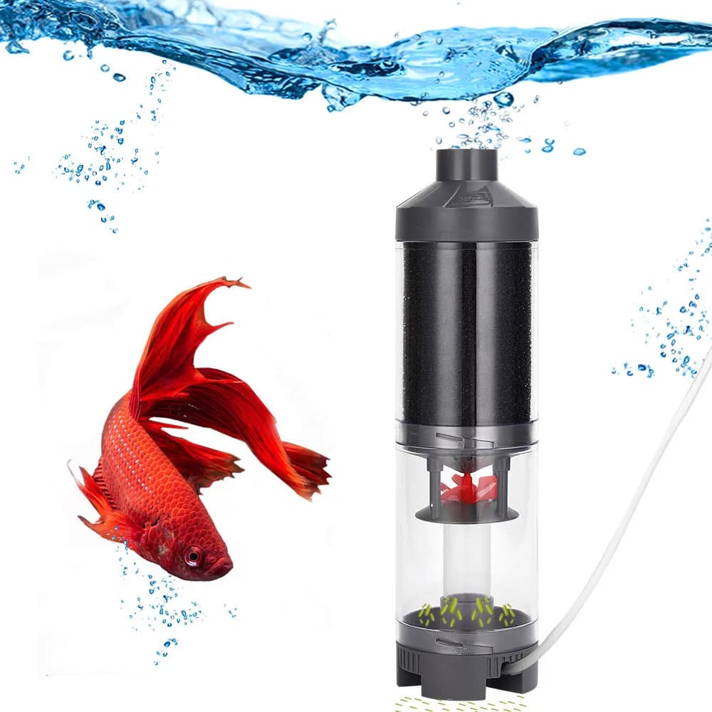 Raccoglitore di feci di pesce Raccoglitore di acque reflue per acquario Filtro per pulizia automatica per acquario