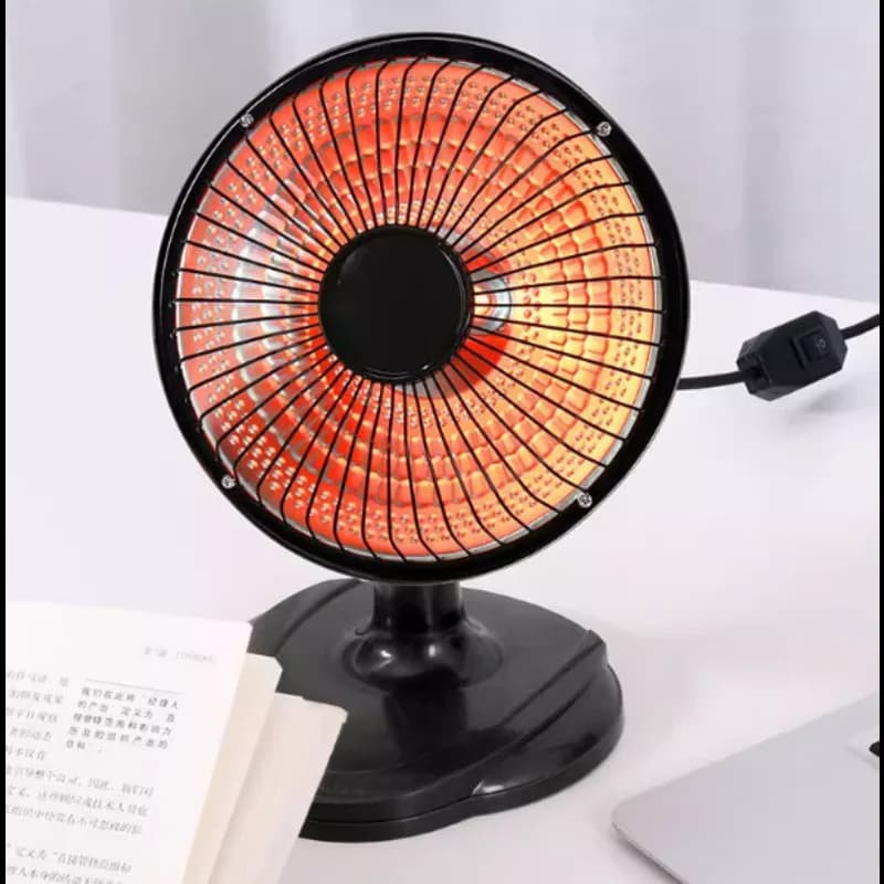 Ventilatore di riscaldamento Ufficio Riscaldatore invernale Per uso domestico 220V Mini riscaldatore elettrico solare Ventilatore da tavolo portatile Riscaldatore Tubo al quarzo