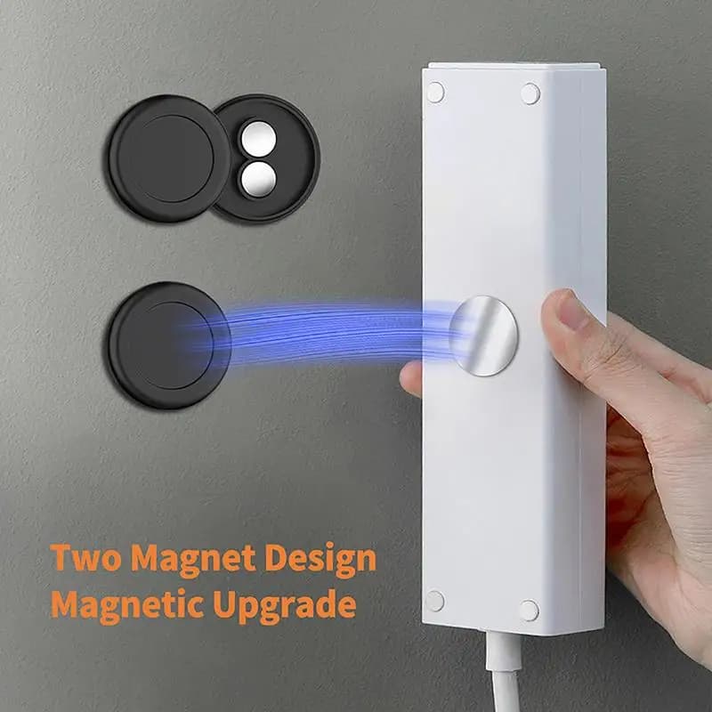 Gancio magnetico per telecomando Montaggio a parete Forte patch senza traccia Router TV Aria condizionata Spina Rack di stoccaggio Nessuna punzonatura