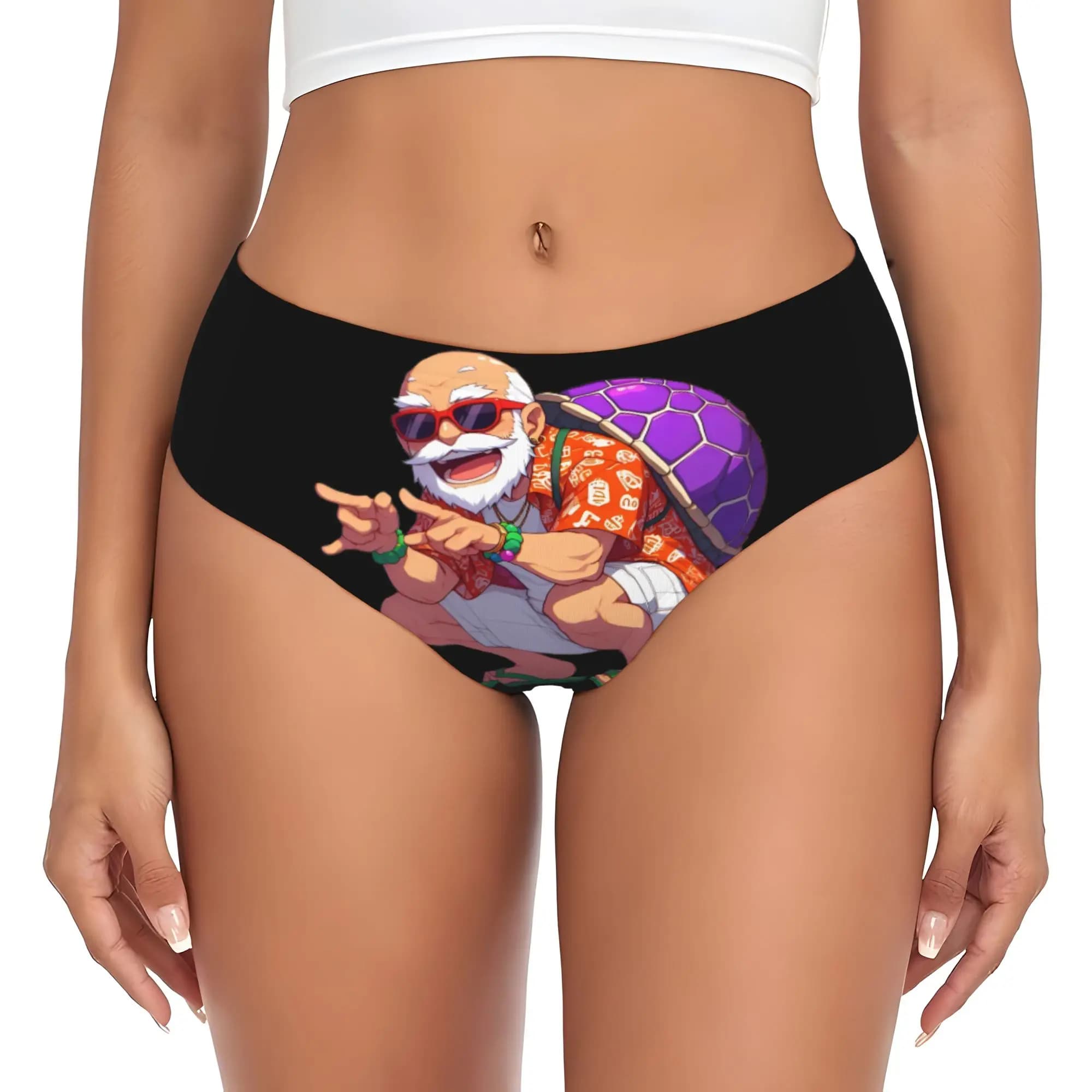 Custom Women's Masters Roshis Brief Panties Female Soft Funny Underwear Underpants