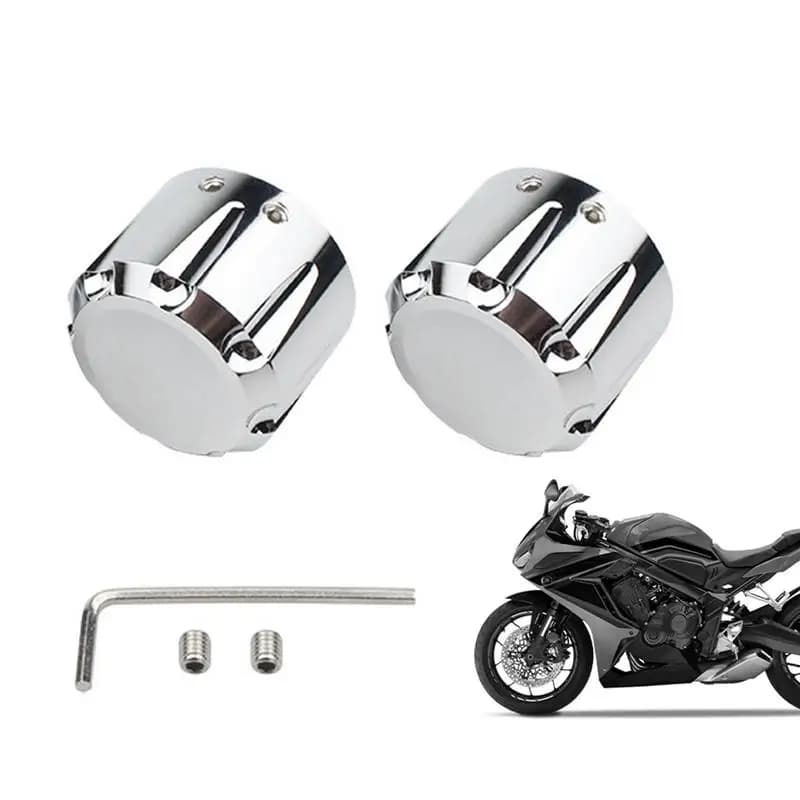 Borse laterali per moto 2X Copri dadi per asse moto Decorazione esterna per veicoli impermeabile Accessori per la modifica del motociclo