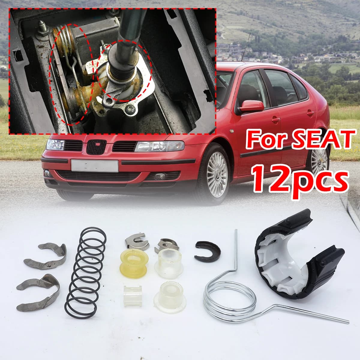 12 pcs Update Boccola MT Gear Reconstruction Kit for SEAT Leon 1M Alhambra 7M Changing Lever Regulator Selector Link Accessories