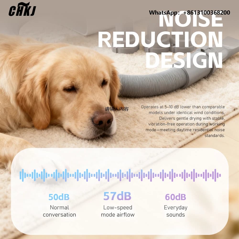 CHKJ Smart Pet Dryer Quick-Dry Pet Hair Dog Grooming Blower Machine Cat Hair Blow Hair Drying Machine