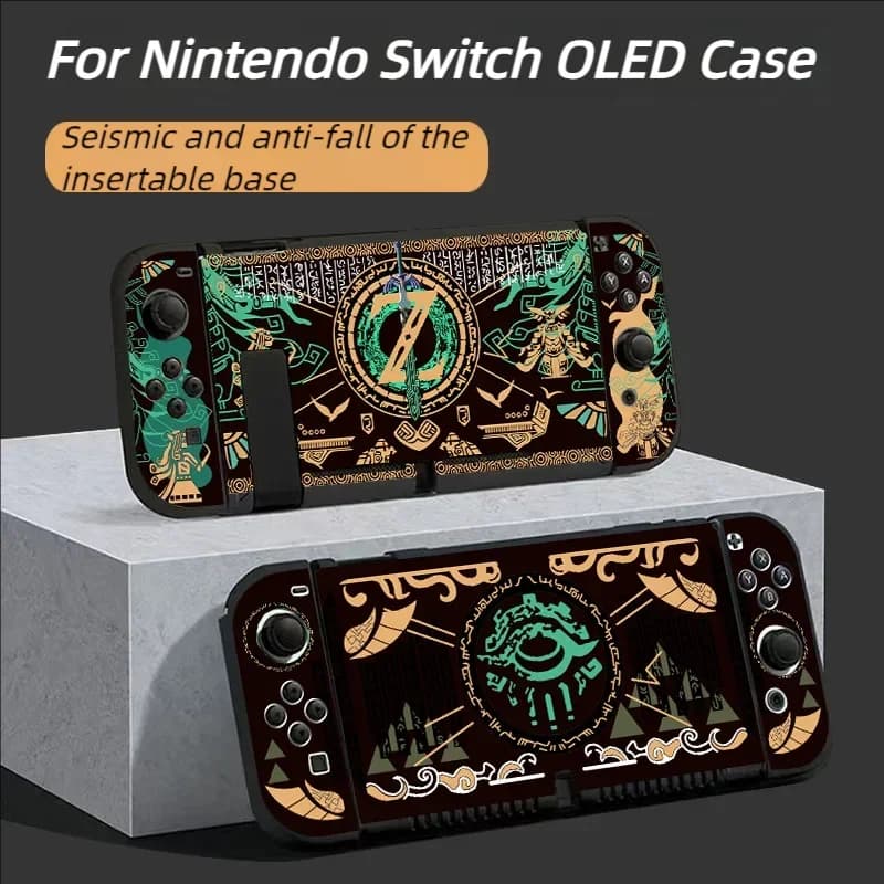 Per Nintendo Switch OLED Shell Custodia protettiva per PC e TPU Pelle colorata NS Switch Accessori OLED