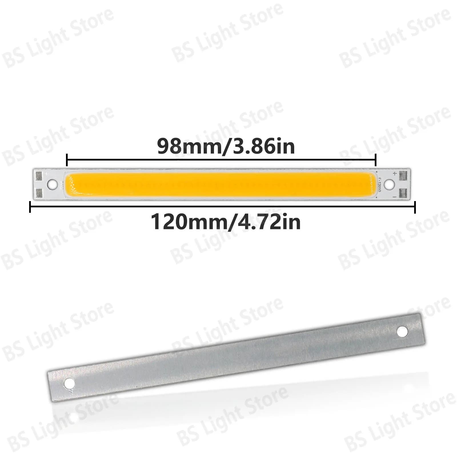 1 Pezzo Striscia LED COB 120x10mm DC12V, Luci a Barra Blu, Verdi, Rosse, Bianco Caldo/Freddo, 6W per Accessori Sorgente Luminosa COB