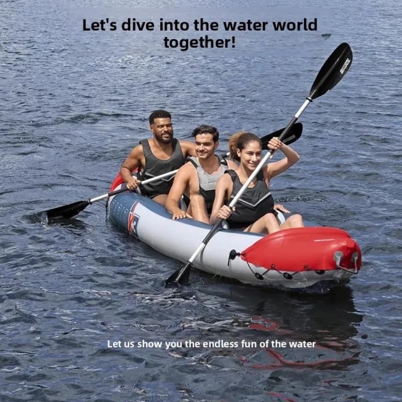 Inflatable Raft Kayak Single Triple Person Boat Paddle Pump Included Inflatable Kayak Fishing Boat Canoe Inflatable Boat