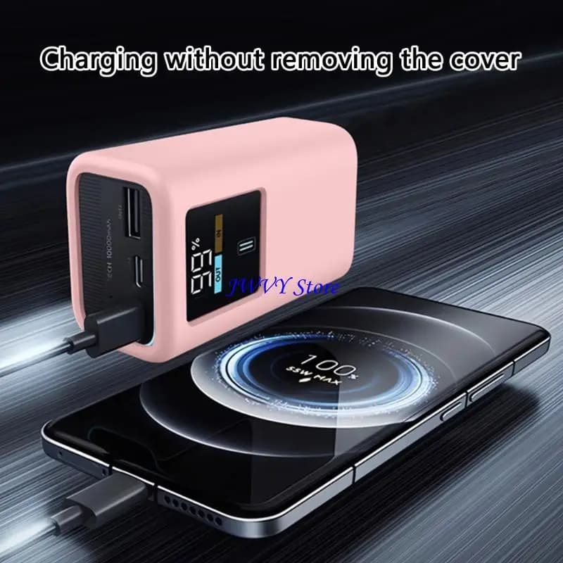 573A Silicone Protective Case for NO.10 10000mAh 55W Mini Powerbanks AntiSlip Cover