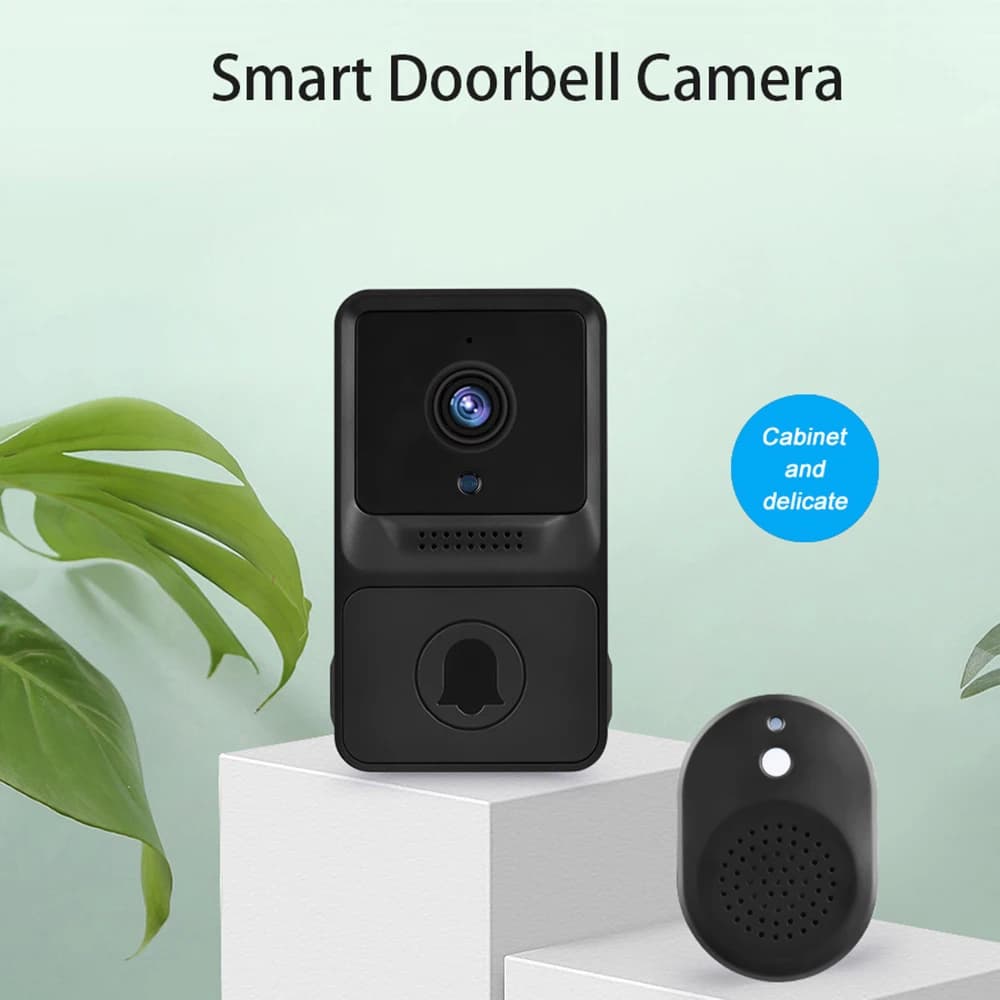 Campanello Video di Sicurezza Intelligente Wireless 1080P ad Alta Risoluzione con Visione Notturna IR e Audio Bidirezionale in Tempo Reale