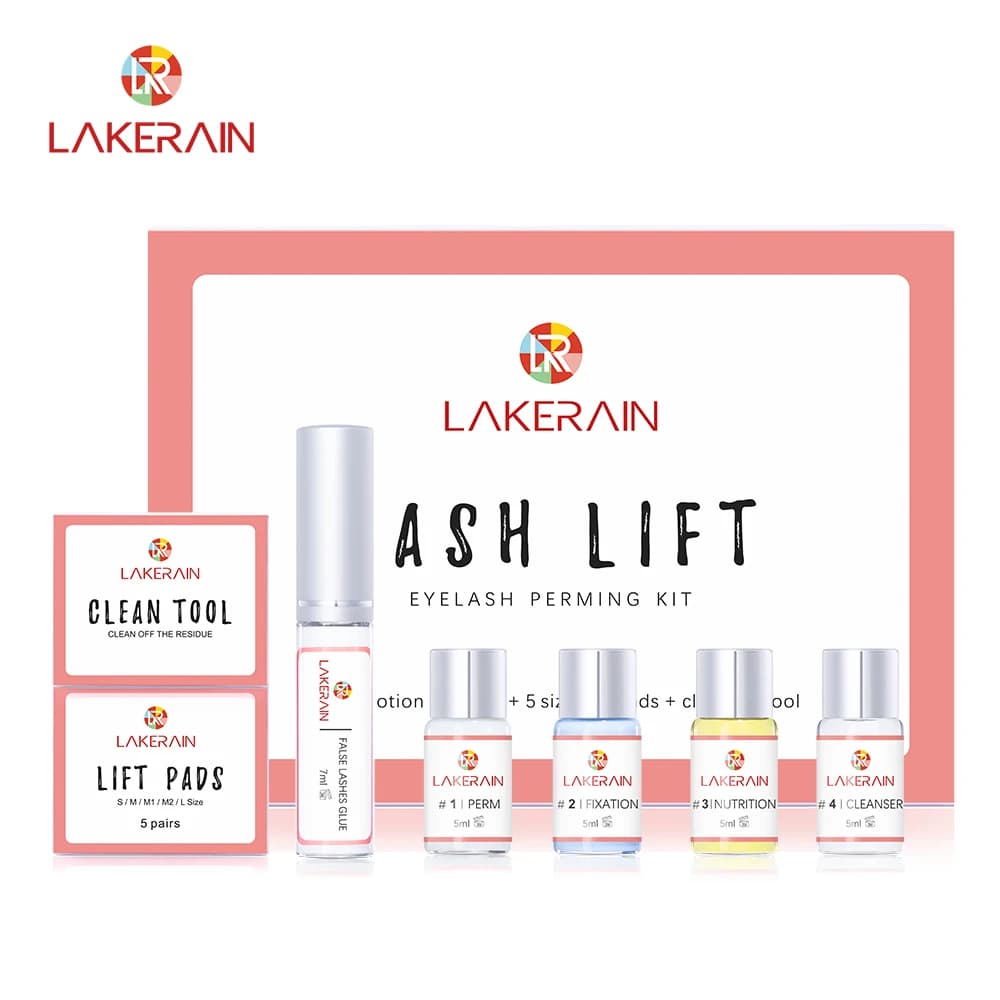 Professional Semi-Permanent Eyelash Lamination Kit, Beauty Treatment Set, Fa-da-Te Eyelash Makeup Tools for Salon and Home