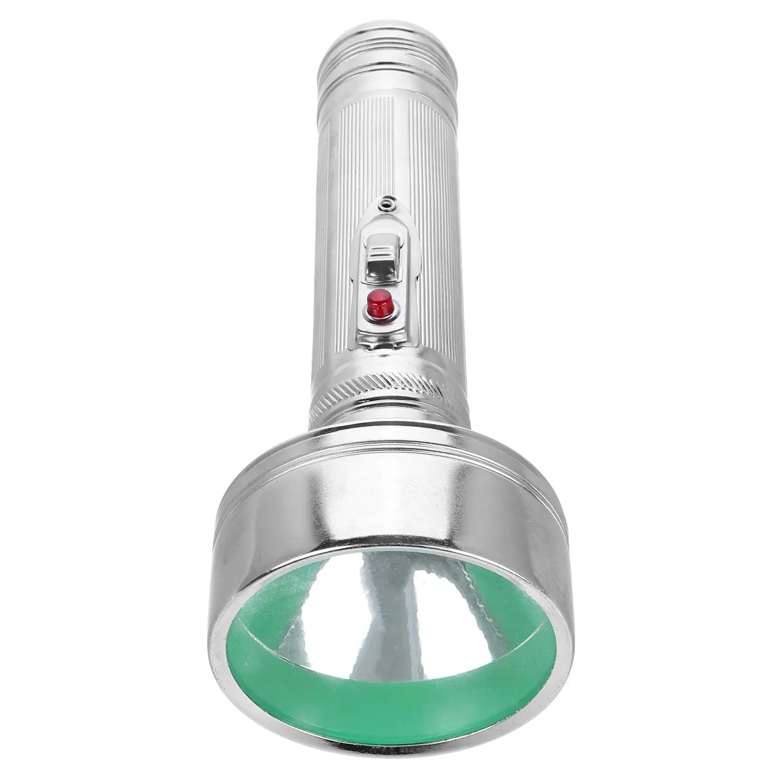 Torcia vintage retrò vecchio stile alluminio metallo portatile design classico faro illuminazione notturna foto puntello portatile