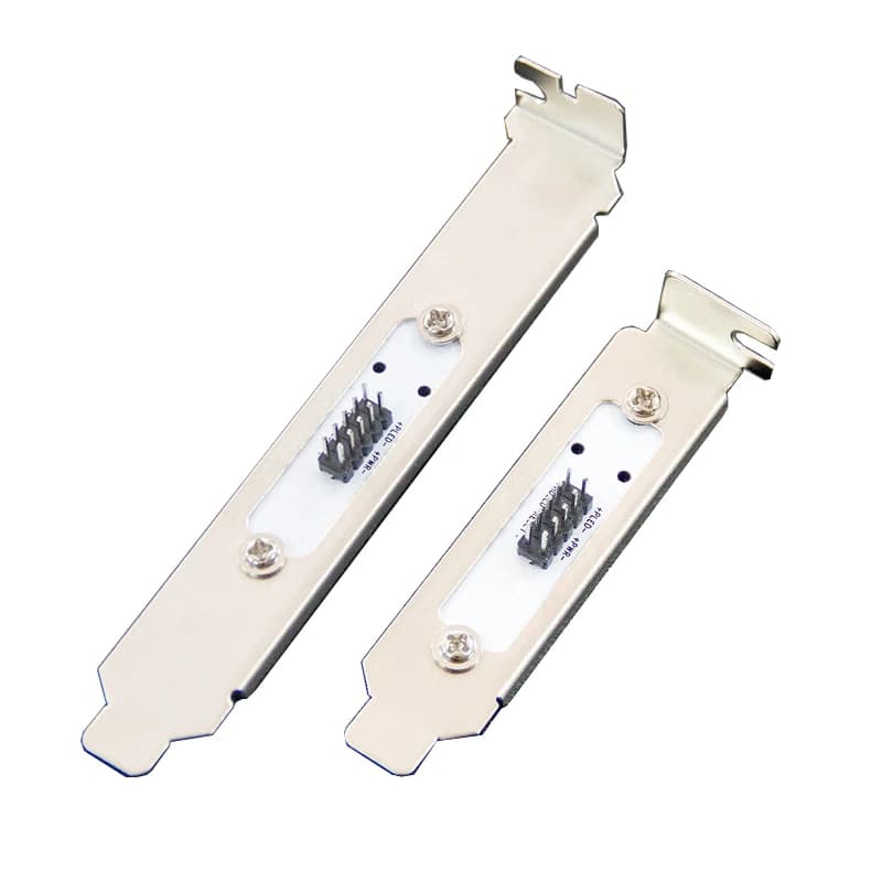 Interruttore di alimentazione esterno della scheda madre HDD LED Pulsante di riavvio Cavo di prolunga per telaio PC Deflettore PCI
