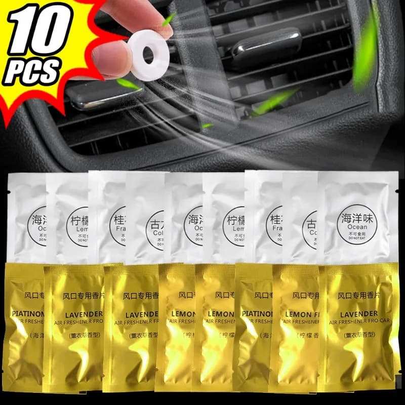 Car fragrance slice supplement PE fragrance tablets / Cotton fragrance Deodorant Car Diffuser Fragrance supplement