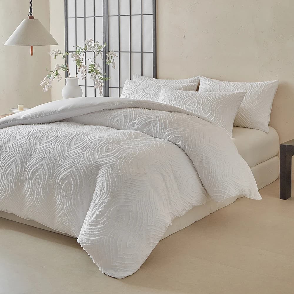 Duvet Cover Bedding Set Twin Full Queen King Size 135x200 Nordic Quilt Cover 240x220 Double Single White Leaf Bed Linen 200x200