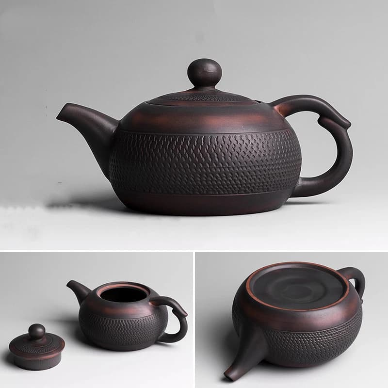 Purple Pottery Pot Ceramic Kung Fu Teapot Handmade Teapot Small Teapot Tea Kettle