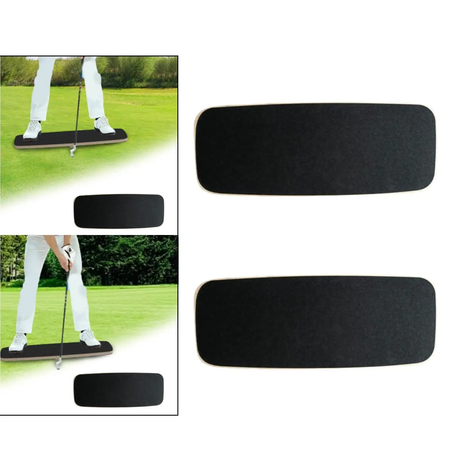 Golf Wood Balance Board Swing Stability Trainer Portable Weight Transfer Plate Swing Practice Tool for Golf Practice Supplies