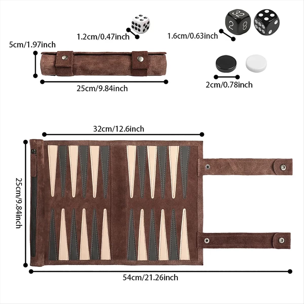 ABST Scacchi Backgammon Gioco da tavolo Set da viaggio Set da scacchiera Strategia Gioco da tavolo Pezzi da gioco Tazze di dadi Scacchi per gioco da tavolo