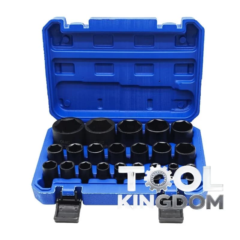 Set di 19 Pezzi di Chiavi a Bussola Esagonali Torx Corte da 1/2 Pollice, Attacco da 12,5mm, 12 Punte, per Riparazione Auto e Macchinari