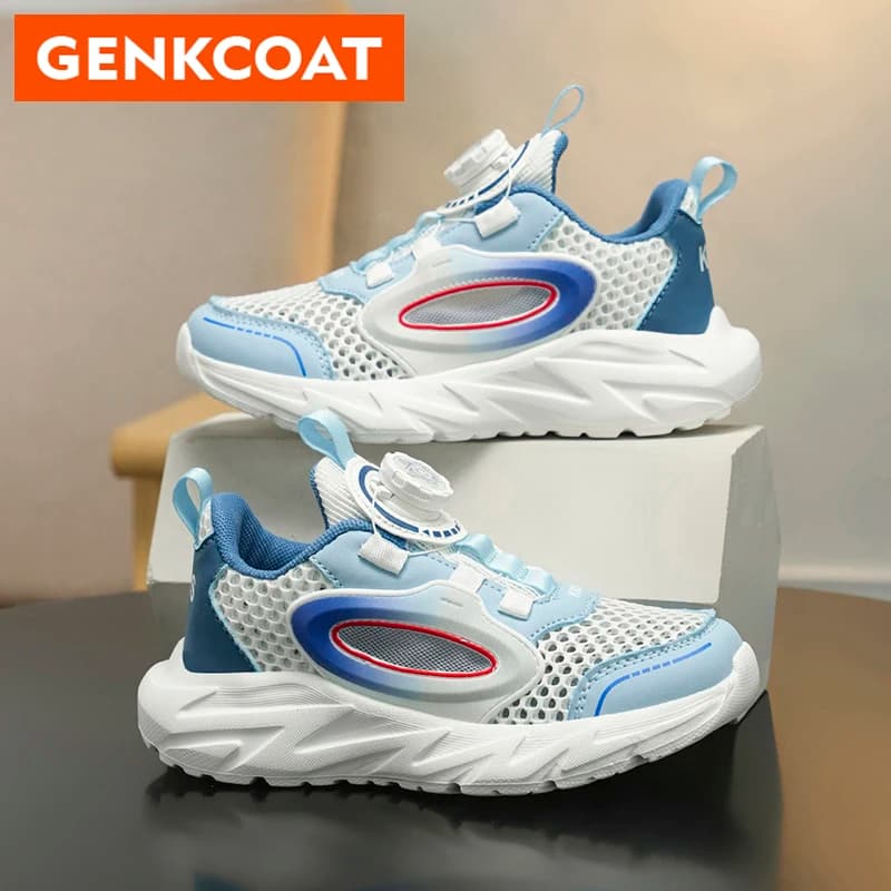 Children's Mesh Sneaker Boys Summer Outdoor Running Shoes Spring Shock Absorption Lightweight Breathable Teenager's Sports Shoes