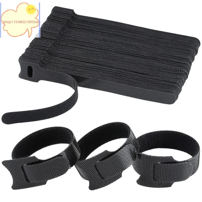 【HT】【HT】50Pcs Cable Organizer Cable Management Cable Winder Tape Protector For Wire Ties Phone Accessories Cables Organizer