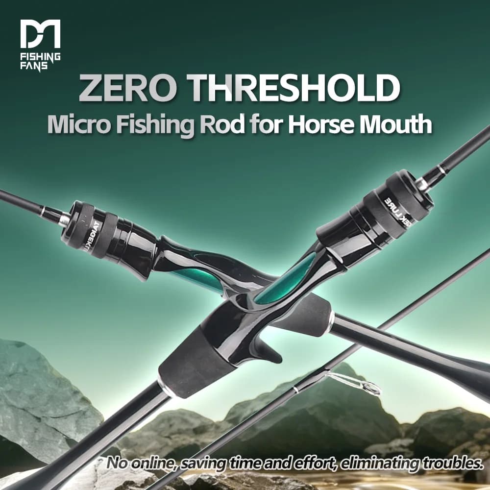 FISHINGFANS ORCA ULTRALIGHT UL 5' 5'6 6' SOLID TIP TAPERED HANDLE TROUT LAKE RIVER 1-6g 2-8lb SPINNING CASTING FISHING ROD
