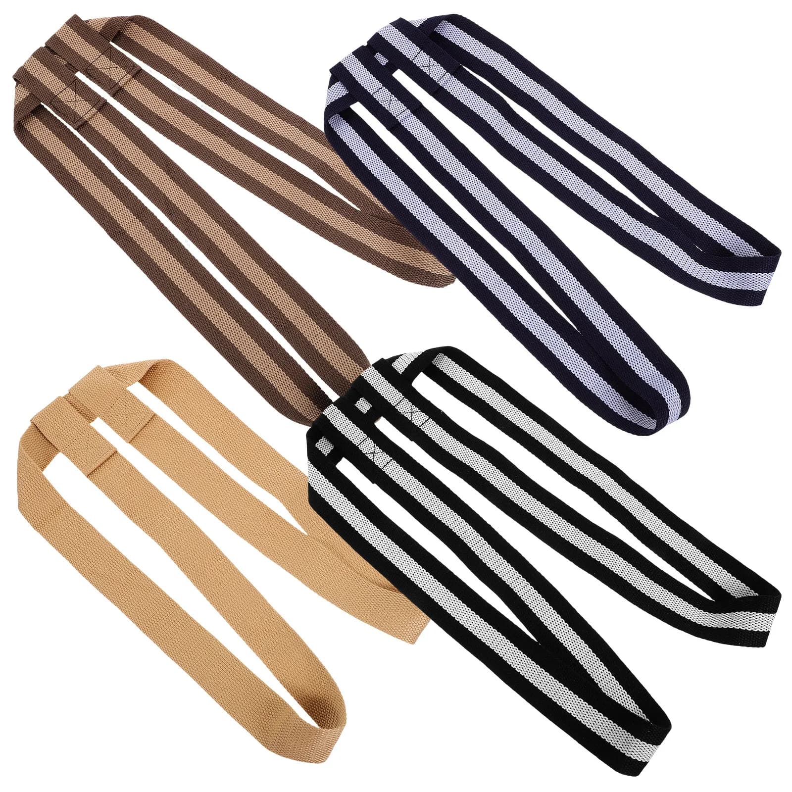 Set of 4 Yoga Mat Straps in Polyester and Premium Cotton, Resistant to wear, Adjustable, for Gym, Home, Transport, Stretching and Conservation