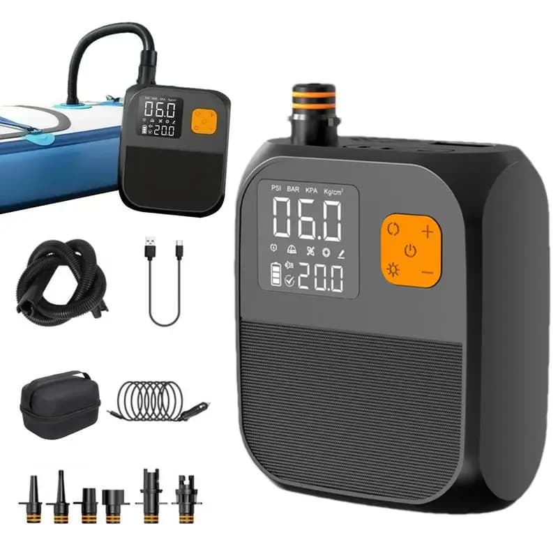 Pompa di aria per auto per kayak Pompa per paddle elettrica gonfiabile portatile per esterni Pompa per paddle elettrica ricaricabile per tavola da surf per kayak