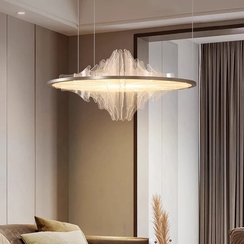 Anelli moderni per la decorazione della casa luci a led lampade a sospensione per soggiorno Lampadari per sala da pranzo lampada a sospensione illuminazione interna