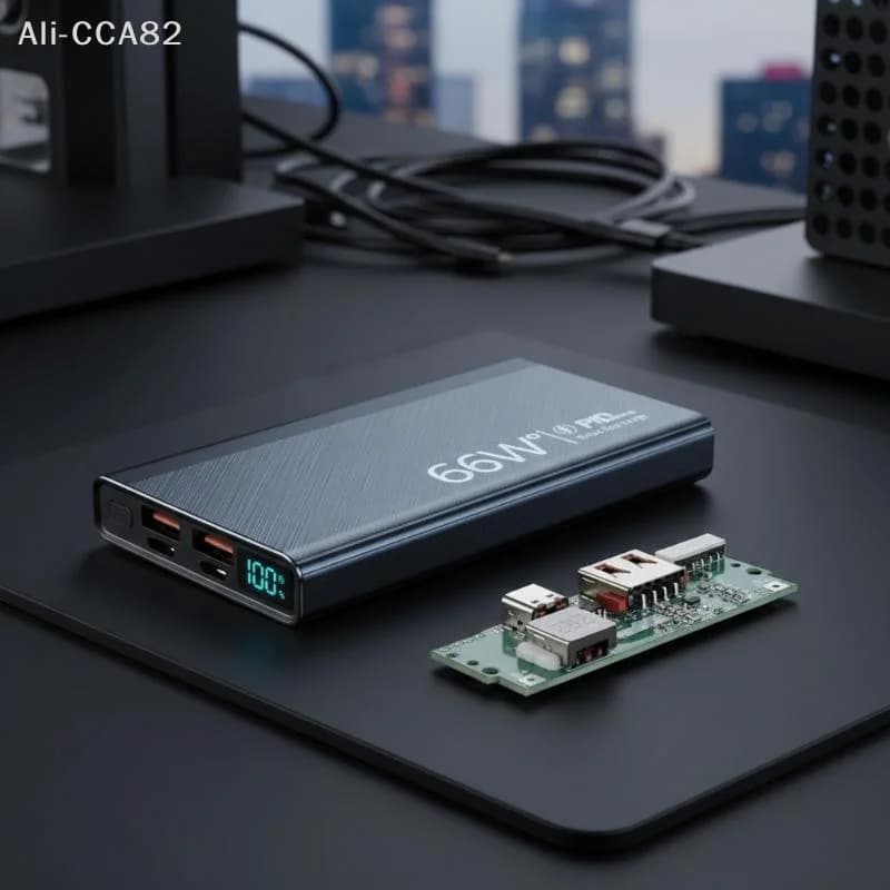 SHIDWJ 1 Set Kit Elettronico Fai-da-te per Power Bank a Ricarica Rapida 1260110, Scatola di Stoccaggio Batteria PD22.5W e Accessori