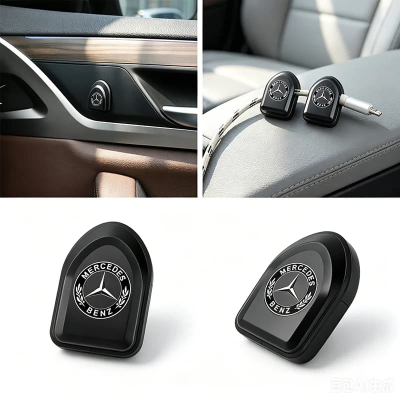 New Mini Car Hook Organizer Storage USB Cable Key Storage Self Adhesive Wall Hook Stickers For Mercedes Benz C200 C300 A160 180