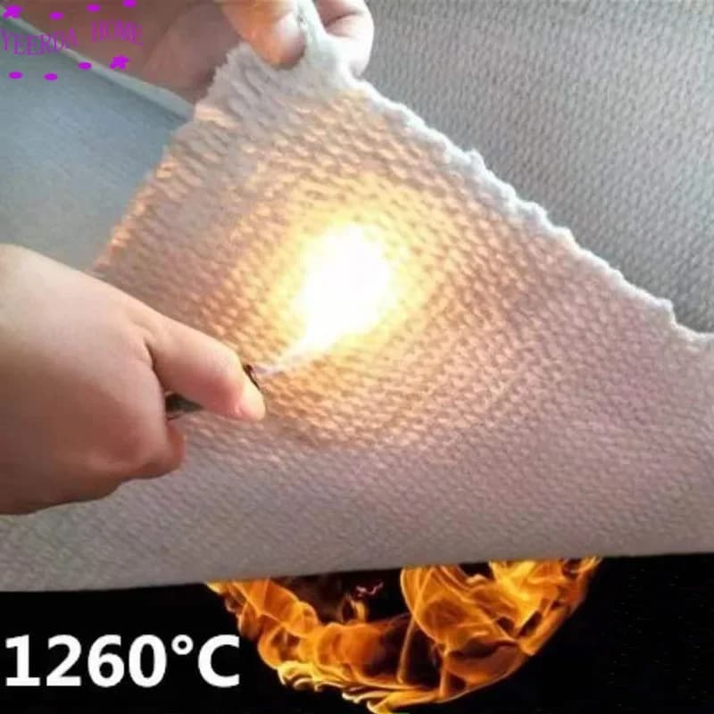 La coperta ignifuga spessa 2mm è resistente alle alte temperature di 1260 ℃ scorie di saldatura in tessuto di fibra ceramica calore ignifugo
