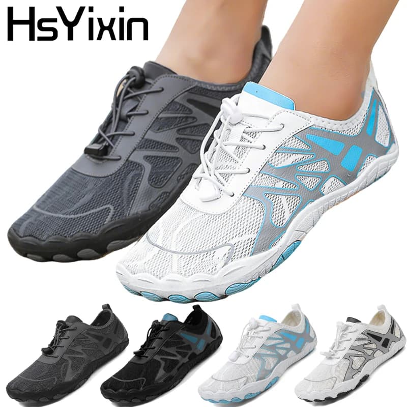 Nuove scarpe da acqua da donna da uomo Scarpe da ginnastica a piedi nudi Scarpe da yoga Staffe Scarpe da acqua traspiranti ad asciugatura rapida Scarpe da surf Scarpe da pesca