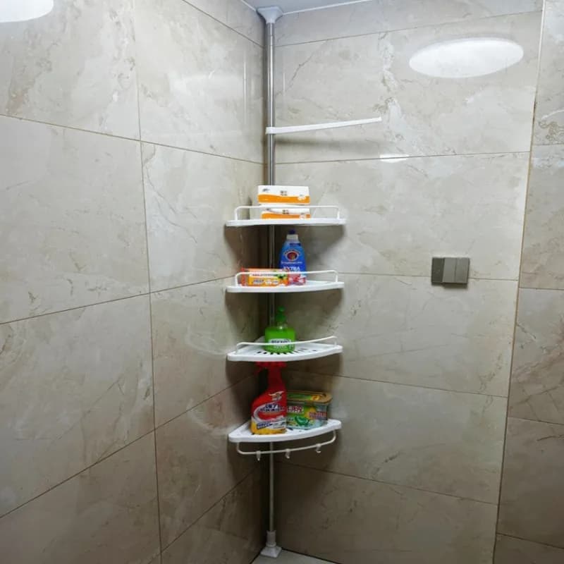 Retractable Corner Shelf Bathroom Angle Rack Stainless Steel Storage Shelves Aesthetic Organizers Racks Organizer Furniture