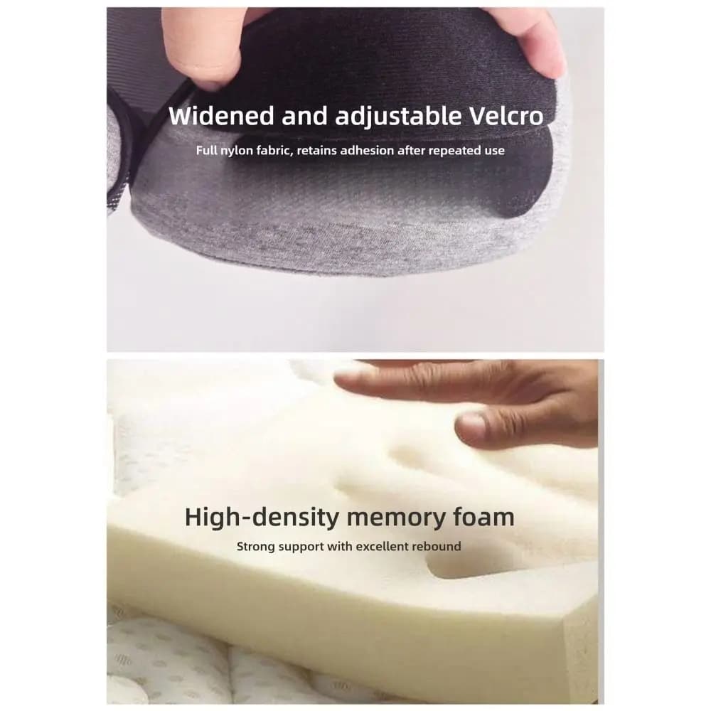 Cuscino da Viaggio a U con Supporto per il Collo, Copertura Staccabile, Funzione Cappuccio, Borsa da Viaggio, Poggiatesta in Memory Foam per Uso Domestico