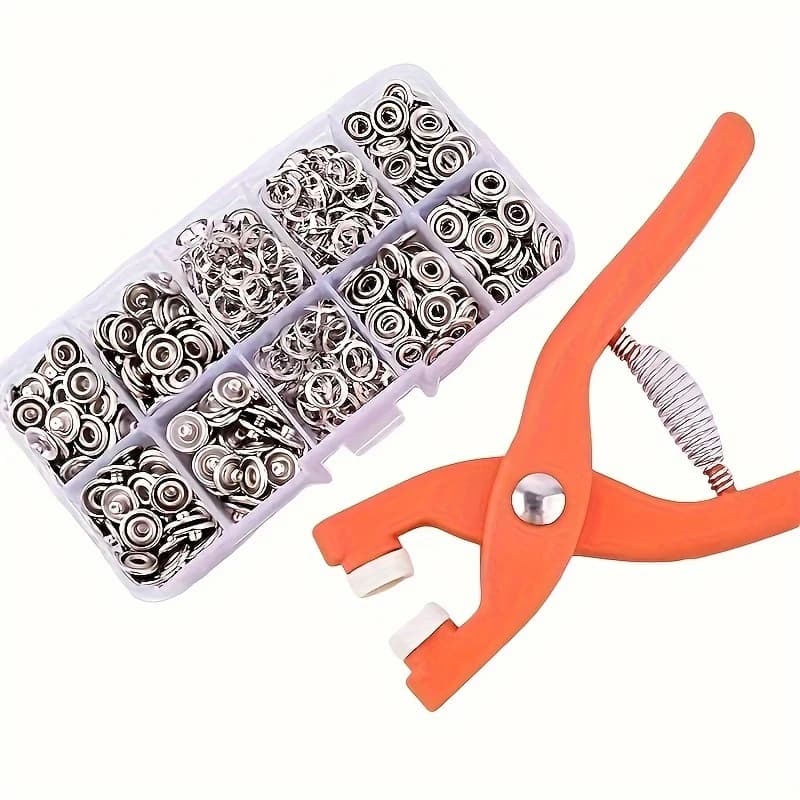 50 Set of Hand-Operated Snap Fastener Pliers for Sewing Use, Applicable DIY Sewing Supplies for Handmade Clothing, Hats, and Bag