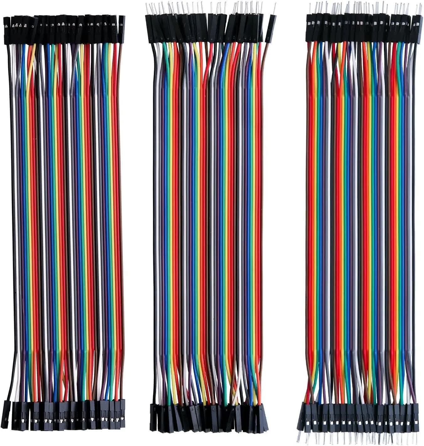 Dupont Line 20CM 40Pin Male to Male + Male to Female and Female Jumper Wire Dupont Cable to Arduino KIT FAI FROM TE