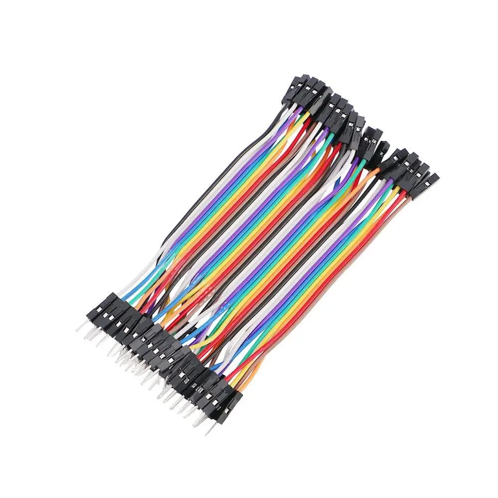 Cavo Jumper Dupont Arduino Maschio-Maschio e Maschio-Femmina da 10 cm per Breadboard, Kit Elettronico Fai-da-te