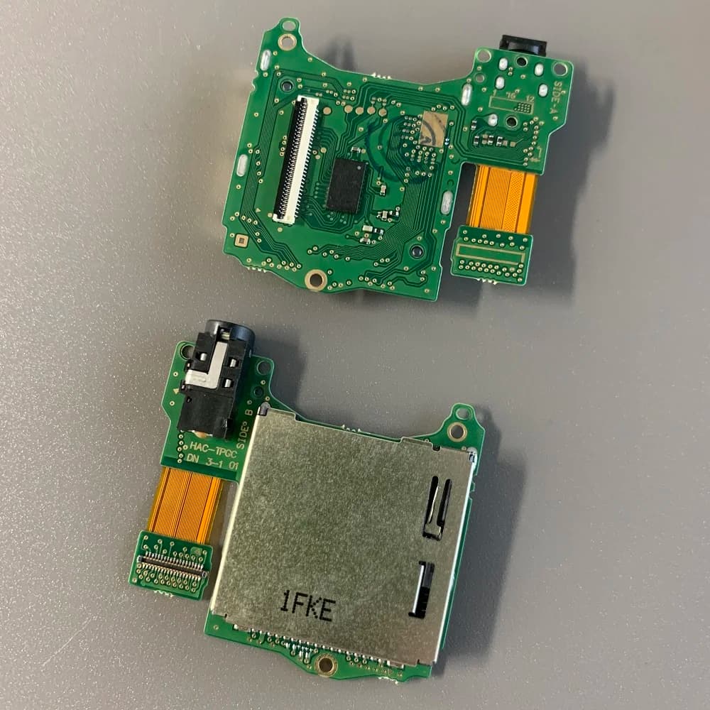 Piastra ausiliaria con connettore jack audio e giochi, lettore di schede per Nintendo Switch HAC-001 (valido per 2 versioni)