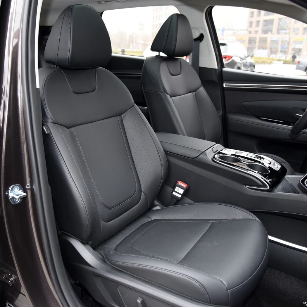 For Hyundai Tucson 2020 2021 2022 2023 2024 Custom Fitted PU Leather Car Seat Covers Full Set Interior Protector Accessories