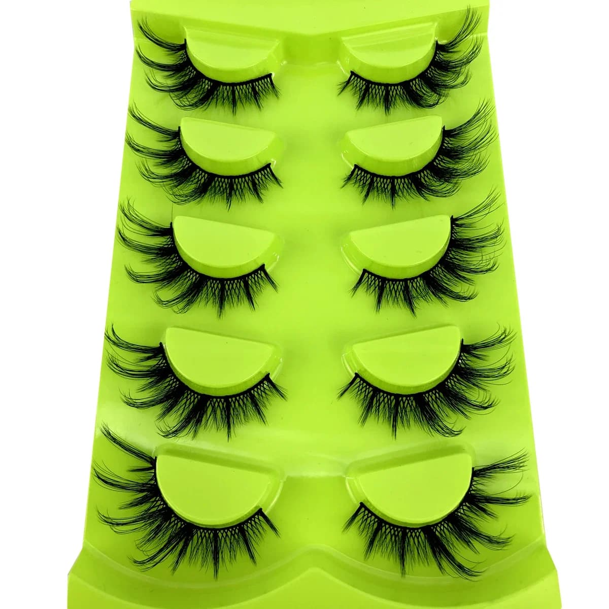 Nuove ciglia 3D cat eye visone coda disordinata occhio ciglia finte spesse allungate ciglia finte morbide