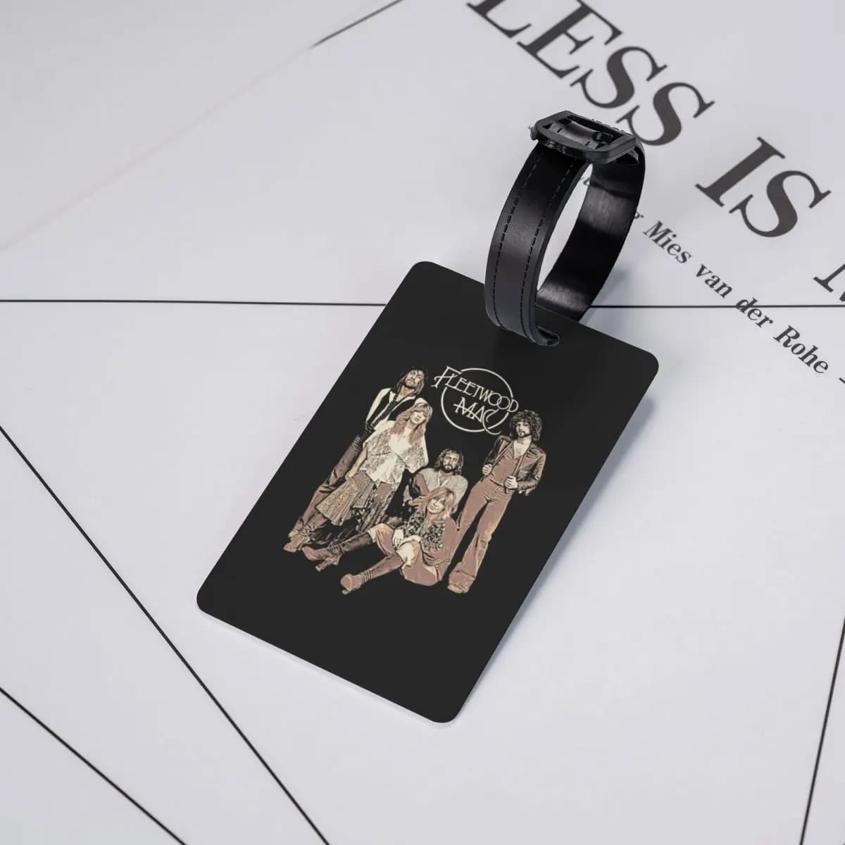 Etichette per Bagagli Vintage Fleetwood Mac, Accessori per Valigie, Targhette per Bagagli da Viaggio, Porta Etichette con Nome e Indirizzo